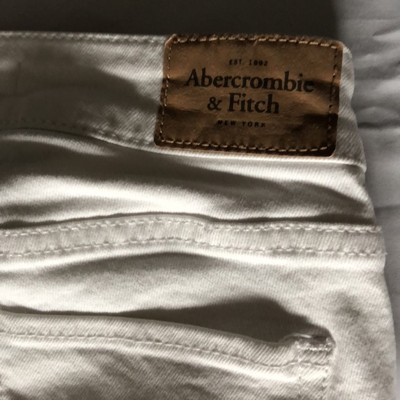 Womens size 00R Abercrombie & Fitch white skinny Jeans waist 24 length 31 - Picture 8 of 10